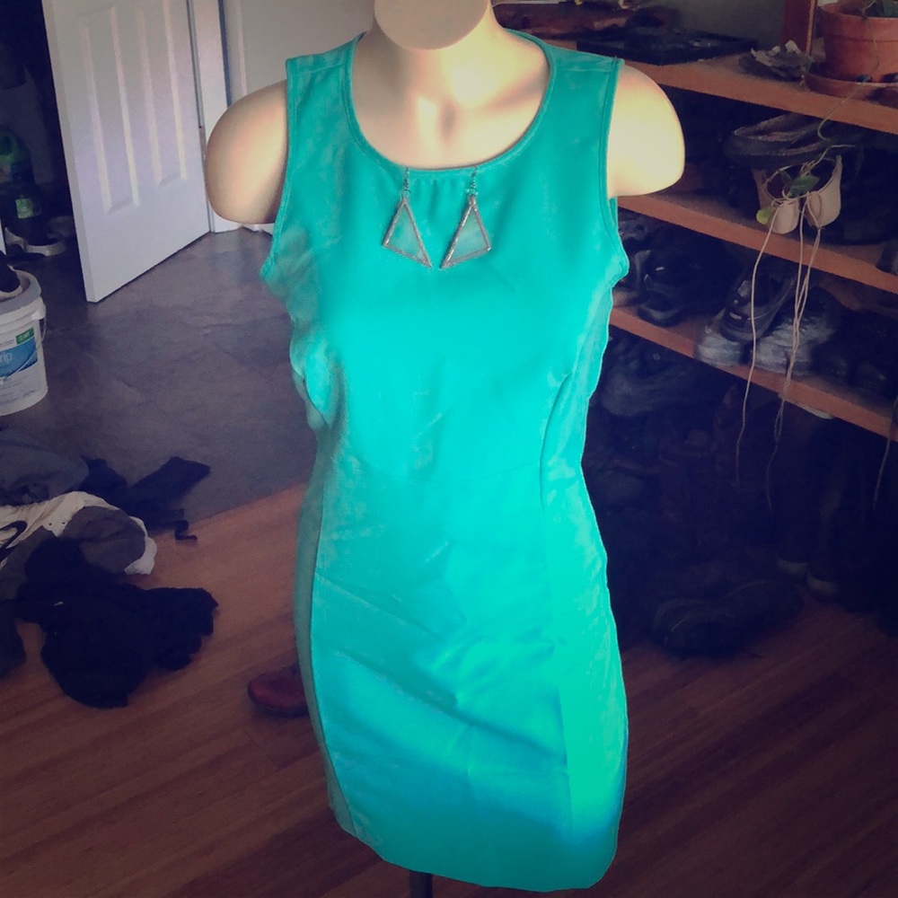 Ava and aiden teal party dress
